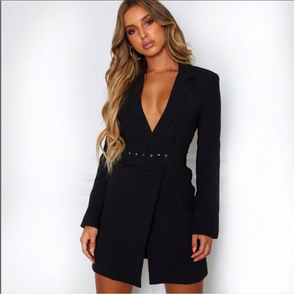 White Fox Boutique Blazer Dress